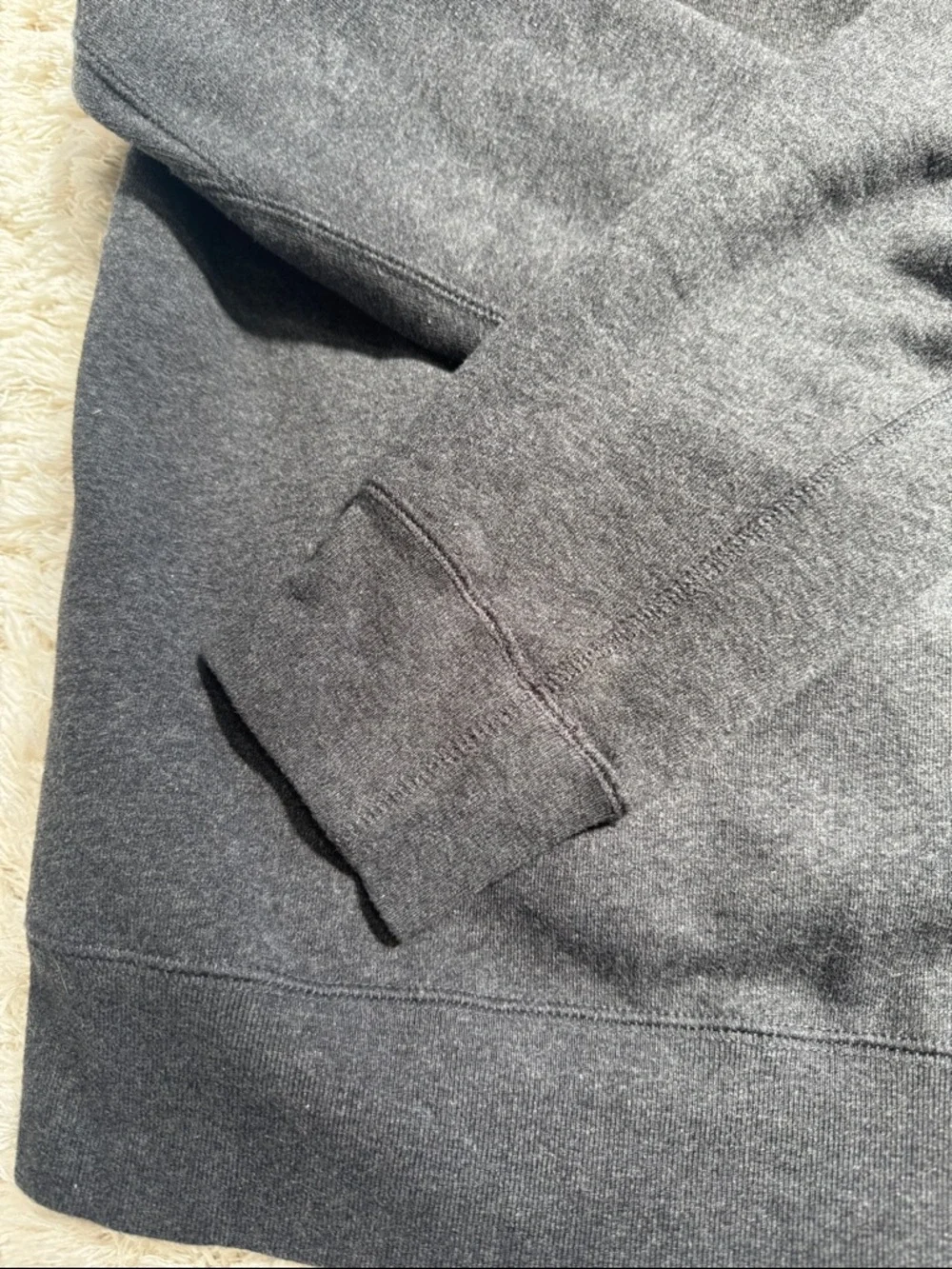 Men's Burberry Charcoal Gray Hooded Sweatshirt - Picture 5 of 8